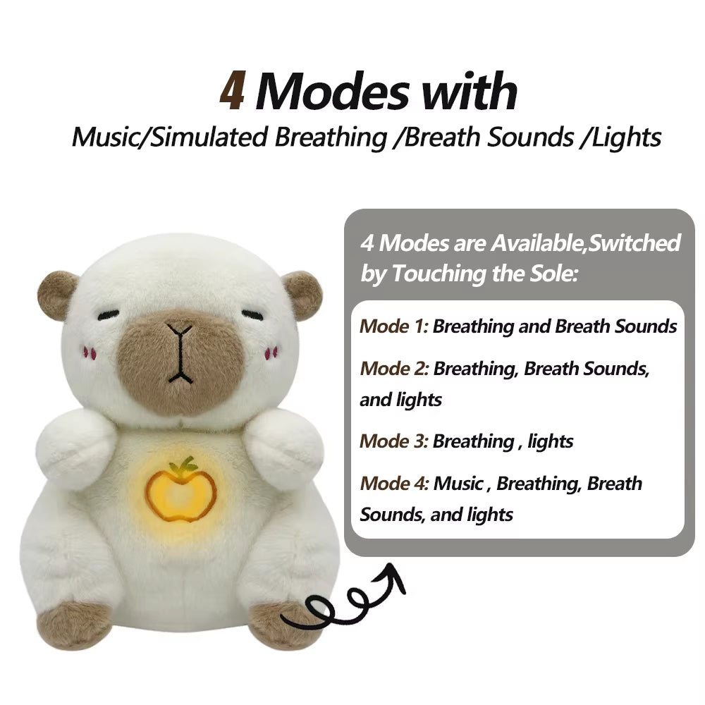 4 Modes Baby Breathing Bunny Soothing Plush Sensory Toy with Relieve Anxiety Koala Comforter Breathes for Baby Conciliate Gift