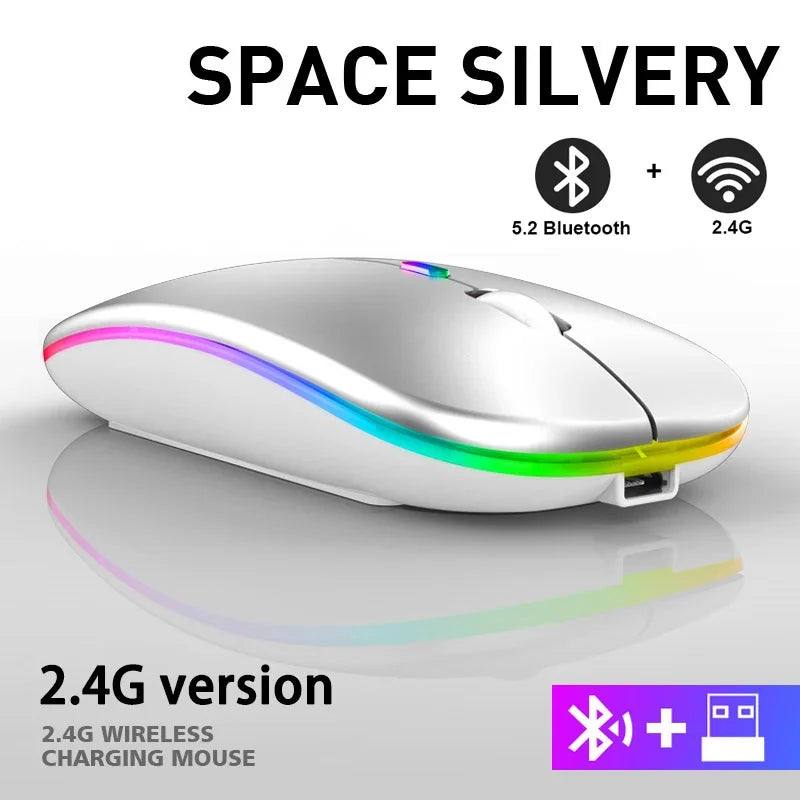 Bluetooth or 2.4GHZ Apple Magic Mouse Replica Sleek Design Multiple Colours