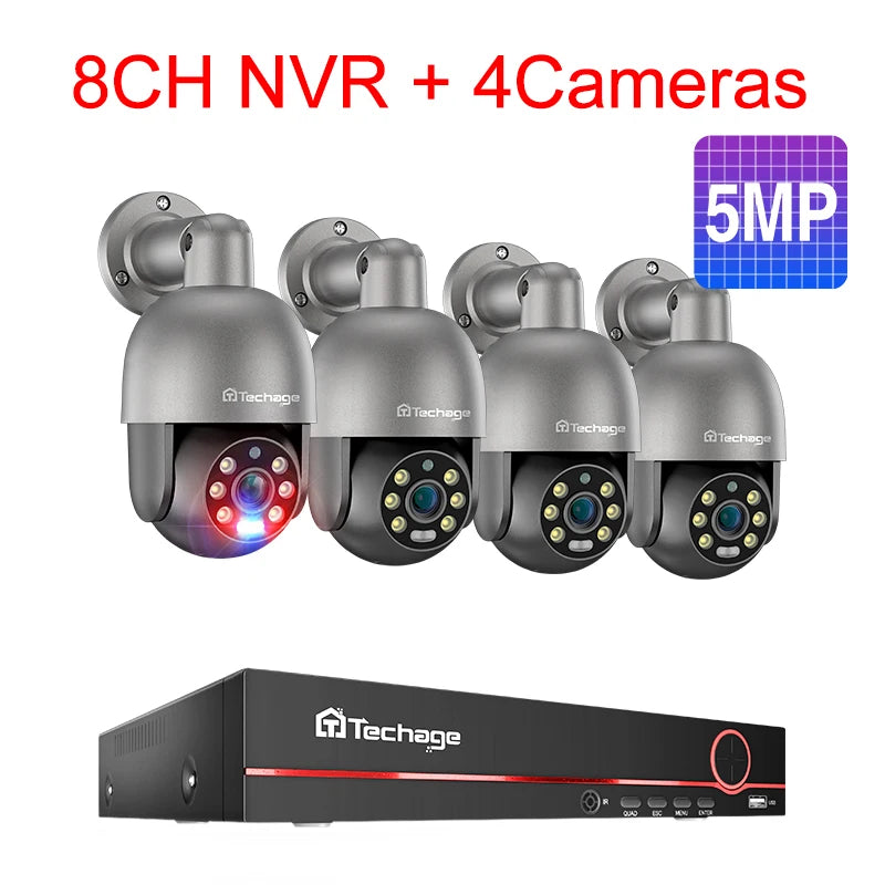 8CH 5MP HD POE CCTV Security Camera System Home Video Surveillance NVR Kit Face Detection Outdoor IP Camera Set Xmeye