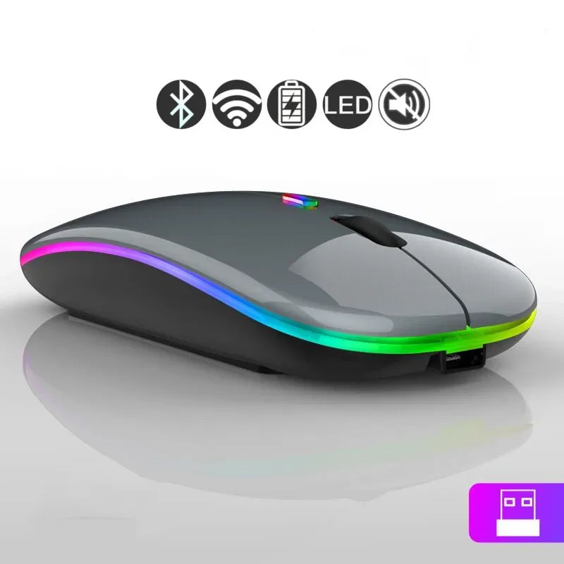 Bluetooth or 2.4GHZ Apple Magic Mouse Replica Sleek Design Multiple Colours