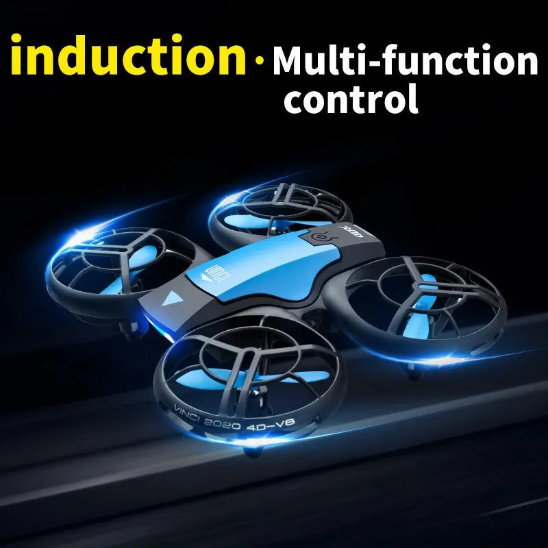 V8 New Mini Drone 4K 1080P HD Camera Drones Wifi Fpv Air Pressure Height Maintain Foldable Quadcopter RC Dron Toy Gift