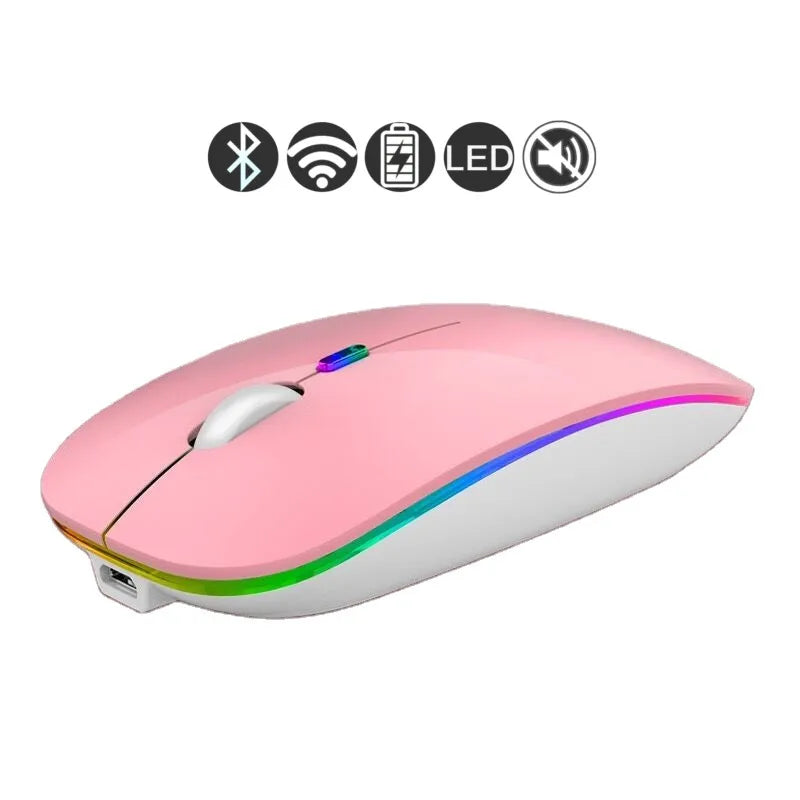 Bluetooth or 2.4GHZ Apple Magic Mouse Replica Sleek Design Multiple Colours