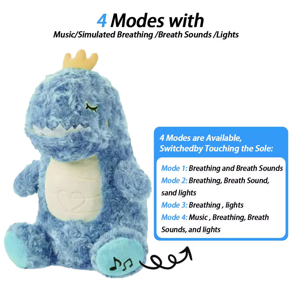 4 Modes Baby Breathing Bunny Soothing Plush Sensory Toy with Relieve Anxiety Koala Comforter Breathes for Baby Conciliate Gift