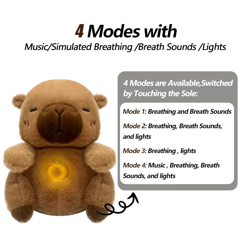 4 Modes Baby Breathing Bunny Soothing Plush Sensory Toy with Relieve Anxiety Koala Comforter Breathes for Baby Conciliate Gift