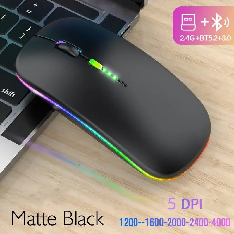 Bluetooth or 2.4GHZ Apple Magic Mouse Replica Sleek Design Multiple Colours